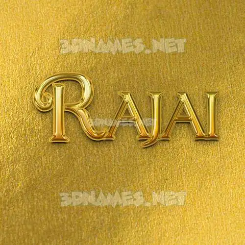 rajai in All Gold style - 3D name wallpaper rajai in All Gold style - 3D name wallpaper
