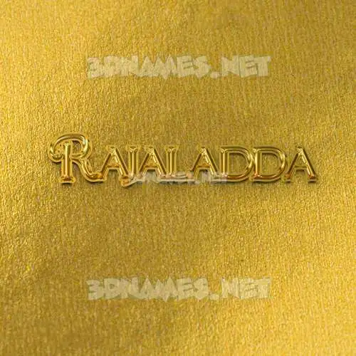 rajaladda in All Gold style - 3D name wallpaper rajaladda in All Gold style - 3D name wallpaper