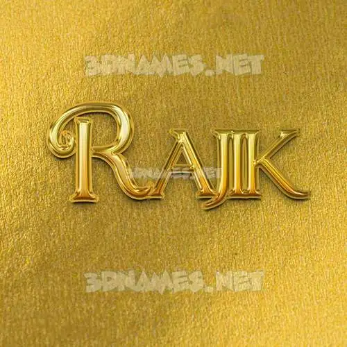 rajik in All Gold style - 3D name wallpaper rajik in All Gold style - 3D name wallpaper