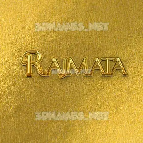 rajmata in All Gold style - 3D name wallpaper rajmata in All Gold style - 3D name wallpaper