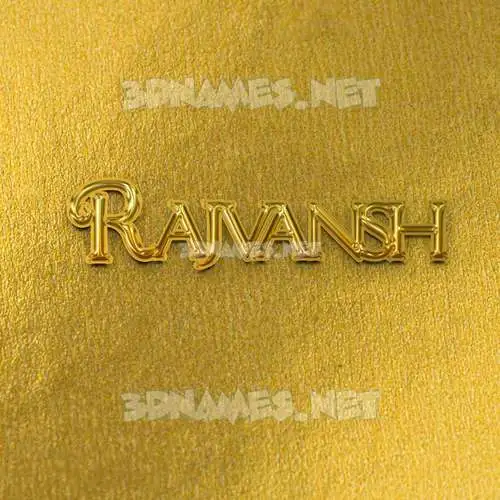 rajvansh in All Gold style - 3D name wallpaper rajvansh in All Gold style - 3D name wallpaper