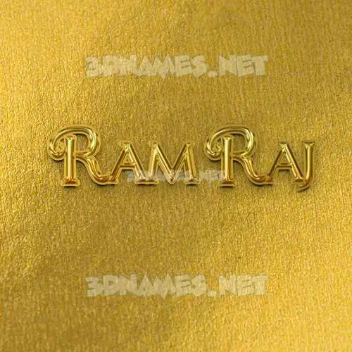 ram raj in All Gold style - 3D name wallpaper ram raj in All Gold style - 3D name wallpaper