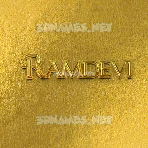 ramdevi in All Gold style - 3D name wallpaper ramdevi in All Gold style - 3D name wallpaper