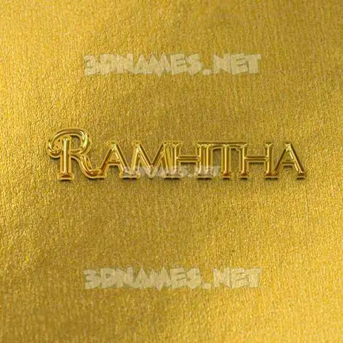 ramhitha in All Gold style - 3D name wallpaper ramhitha in All Gold style - 3D name wallpaper