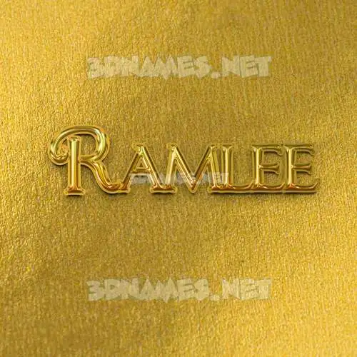 ramlee in All Gold style - 3D name wallpaper ramlee in All Gold style - 3D name wallpaper