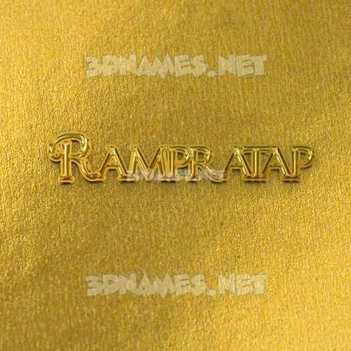 rampratap in All Gold style - 3D name wallpaper rampratap in All Gold style - 3D name wallpaper