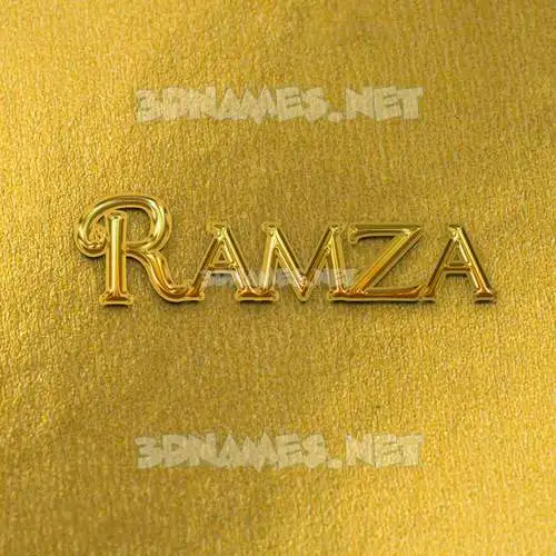 ramza in All Gold style - 3D name wallpaper ramza in All Gold style - 3D name wallpaper
