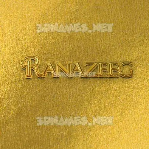 ranazeeg in All Gold style - 3D name wallpaper ranazeeg in All Gold style - 3D name wallpaper