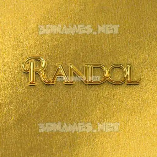 randol in All Gold style - 3D name wallpaper randol in All Gold style - 3D name wallpaper