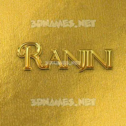 ranjini in All Gold style - 3D name wallpaper ranjini in All Gold style - 3D name wallpaper