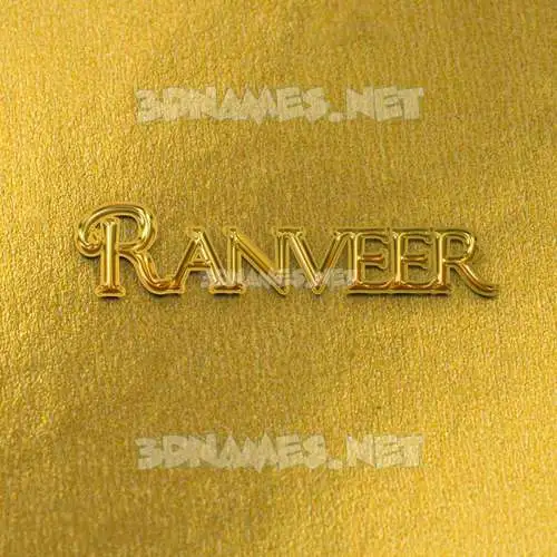 ranveer in All Gold style - 3D name wallpaper ranveer in All Gold style - 3D name wallpaper