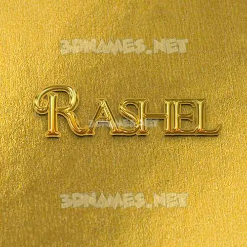 rashel in All Gold style - 3D name wallpaper rashel in All Gold style - 3D name wallpaper