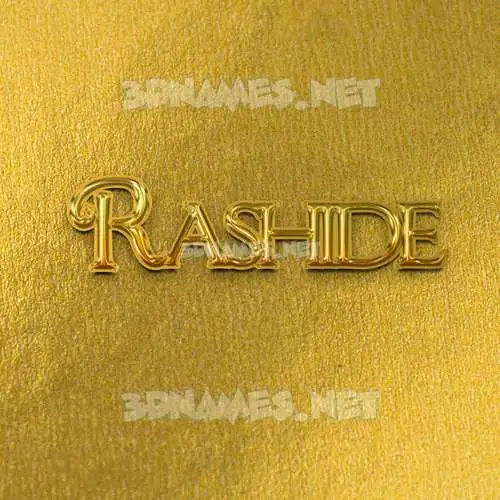 rashide in All Gold style - 3D name wallpaper rashide in All Gold style - 3D name wallpaper