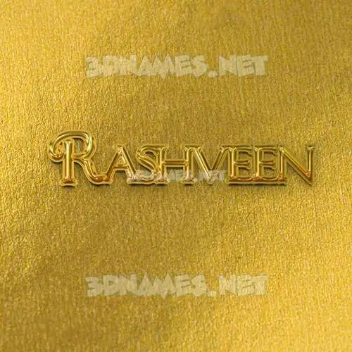 rashveen in All Gold style - 3D name wallpaper rashveen in All Gold style - 3D name wallpaper
