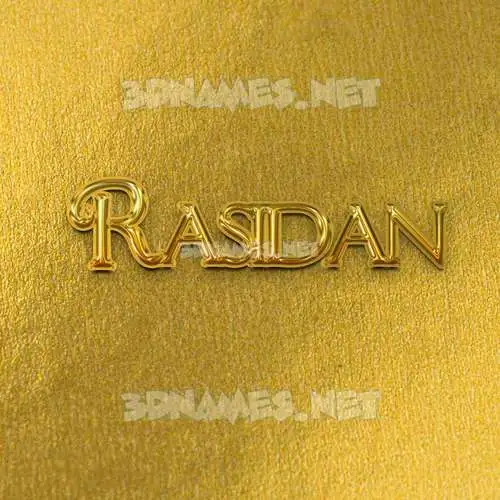 rasidan in All Gold style - 3D name wallpaper rasidan in All Gold style - 3D name wallpaper