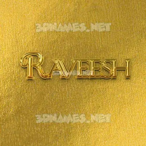 raveesh in All Gold style - 3D name wallpaper raveesh in All Gold style - 3D name wallpaper