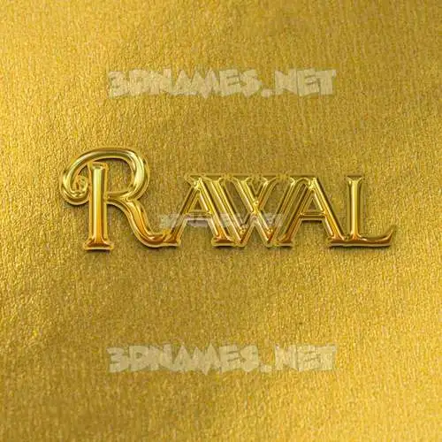 rawal in All Gold style - 3D name wallpaper rawal in All Gold style - 3D name wallpaper