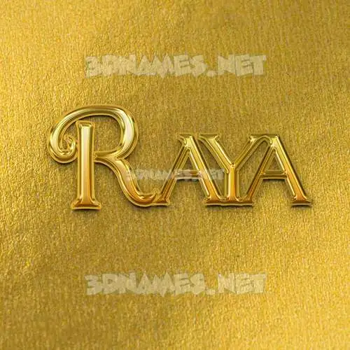 raya in All Gold style - 3D name wallpaper raya in All Gold style - 3D name wallpaper