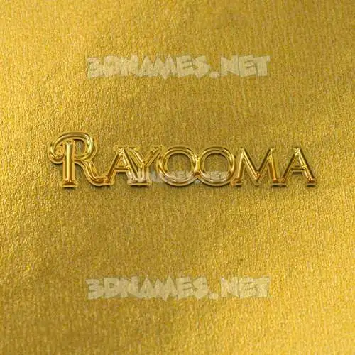 rayooma in All Gold style - 3D name wallpaper rayooma in All Gold style - 3D name wallpaper