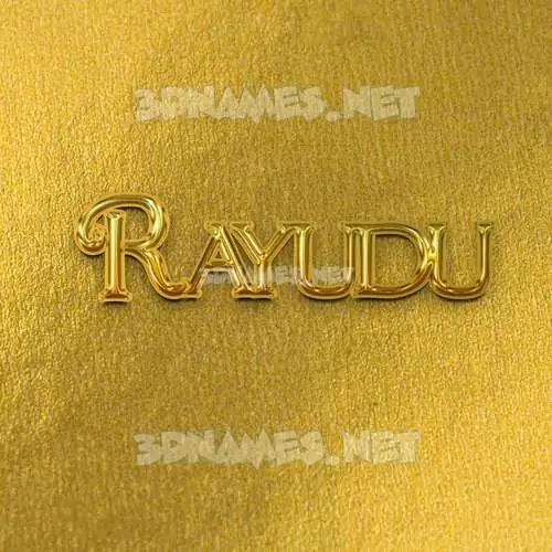 rayudu in All Gold style - 3D name wallpaper rayudu in All Gold style - 3D name wallpaper