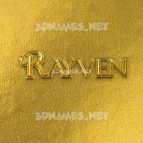 rayven in All Gold style - 3D name wallpaper rayven in All Gold style - 3D name wallpaper
