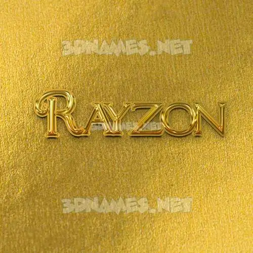 rayzon in All Gold style - 3D name wallpaper rayzon in All Gold style - 3D name wallpaper