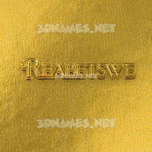reabetswe in All Gold style - 3D name wallpaper reabetswe in All Gold style - 3D name wallpaper