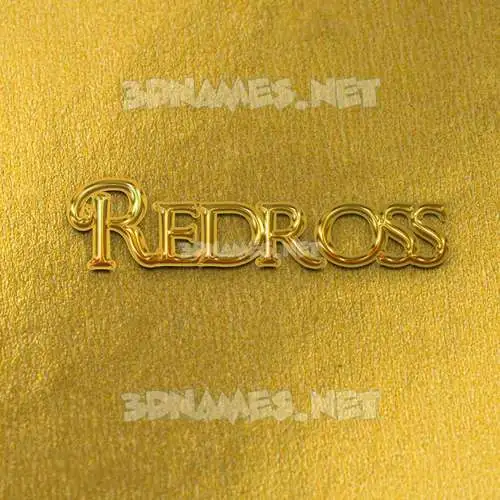 redross in All Gold style - 3D name wallpaper redross in All Gold style - 3D name wallpaper