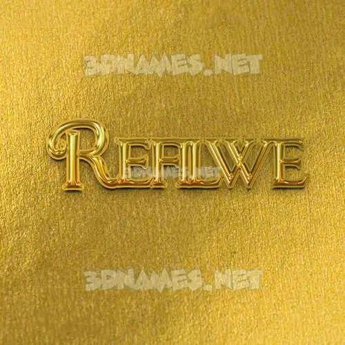 refilwe in All Gold style - 3D name wallpaper refilwe in All Gold style - 3D name wallpaper