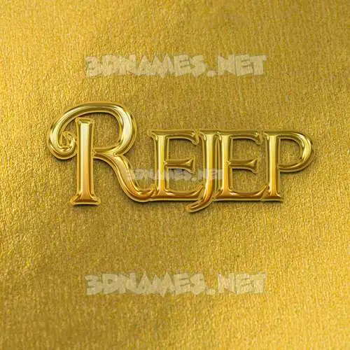 rejep in All Gold style - 3D name wallpaper rejep in All Gold style - 3D name wallpaper
