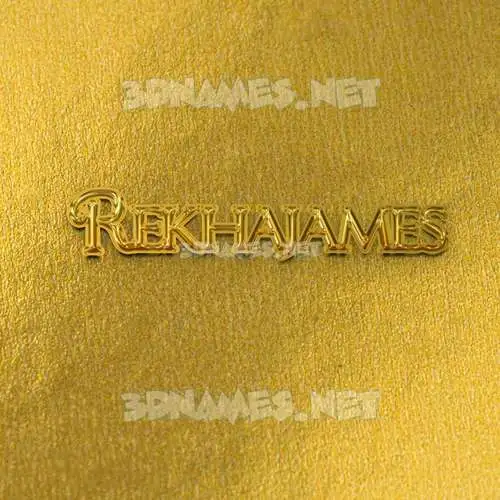 rekhajames in All Gold style - 3D name wallpaper rekhajames in All Gold style - 3D name wallpaper