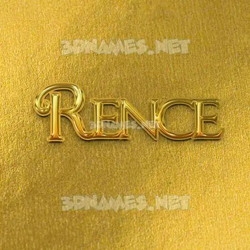 rence in All Gold style - 3D name wallpaper rence in All Gold style - 3D name wallpaper