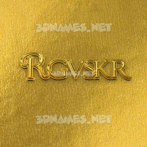 rgvskr in All Gold style - 3D name wallpaper rgvskr in All Gold style - 3D name wallpaper