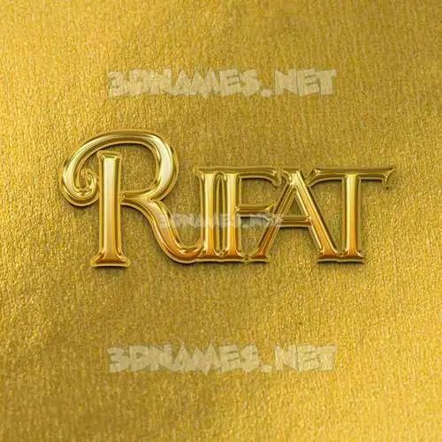 rifat in All Gold style - 3D name wallpaper rifat in All Gold style - 3D name wallpaper