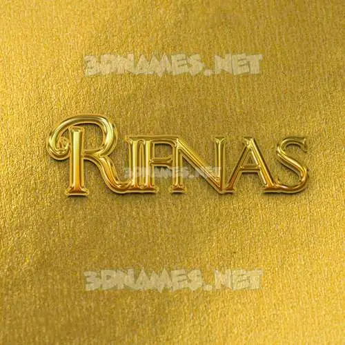 rifnas in All Gold style - 3D name wallpaper rifnas in All Gold style - 3D name wallpaper