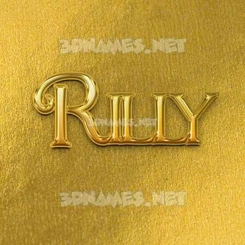 rilly in All Gold style - 3D name wallpaper rilly in All Gold style - 3D name wallpaper