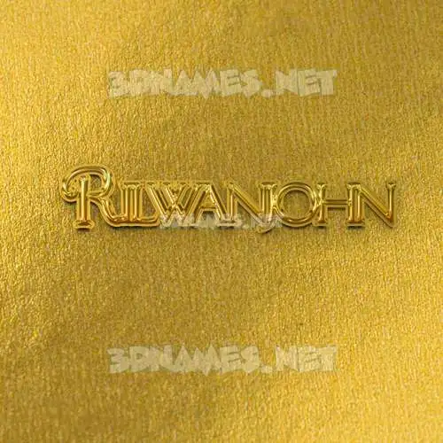 rilwanjohn in All Gold style - 3D name wallpaper rilwanjohn in All Gold style - 3D name wallpaper