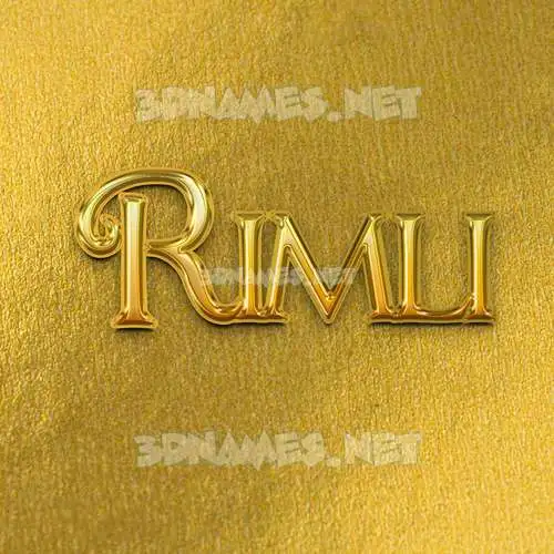 rimli in All Gold style - 3D name wallpaper rimli in All Gold style - 3D name wallpaper