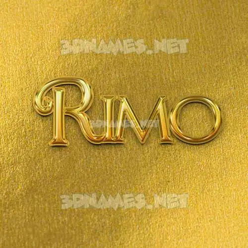 rimo in All Gold style - 3D name wallpaper rimo in All Gold style - 3D name wallpaper