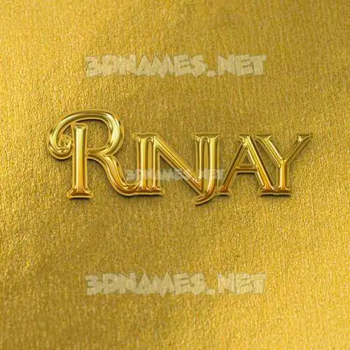 rinjay in All Gold style - 3D name wallpaper rinjay in All Gold style - 3D name wallpaper