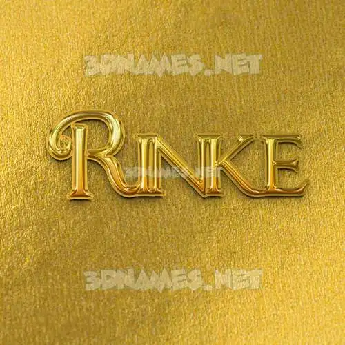 rinke in All Gold style - 3D name wallpaper rinke in All Gold style - 3D name wallpaper