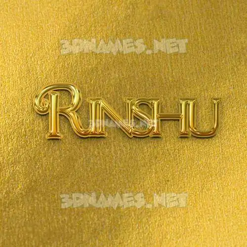 rinshu in All Gold style - 3D name wallpaper rinshu in All Gold style - 3D name wallpaper