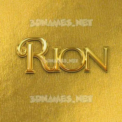 rion in All Gold style - 3D name wallpaper rion in All Gold style - 3D name wallpaper