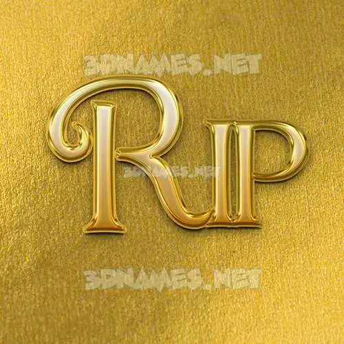 rip in All Gold style - 3D name wallpaper rip in All Gold style - 3D name wallpaper