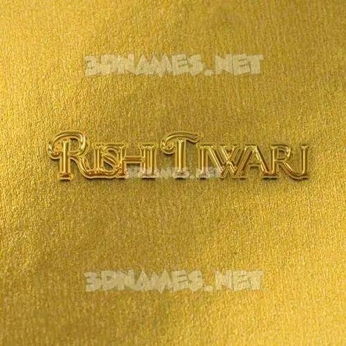 rishi tiwari in All Gold style - 3D name wallpaper rishi tiwari in All Gold style - 3D name wallpaper