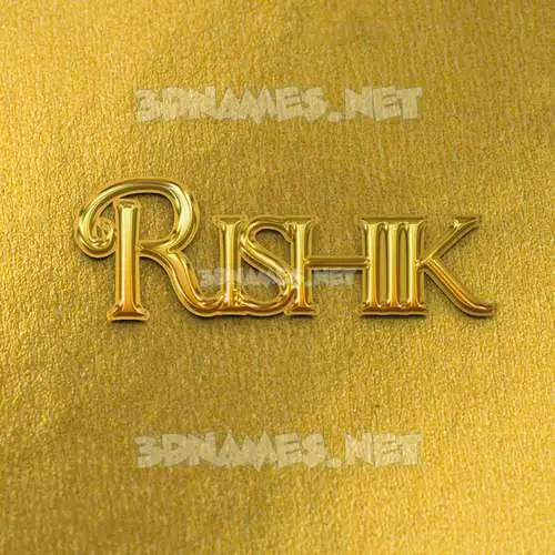 rishik in All Gold style - 3D name wallpaper rishik in All Gold style - 3D name wallpaper