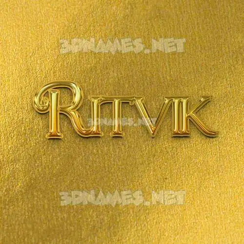 ritvik in All Gold style - 3D name wallpaper ritvik in All Gold style - 3D name wallpaper