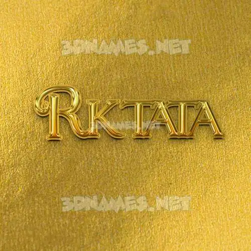 rktata in All Gold style - 3D name wallpaper rktata in All Gold style - 3D name wallpaper