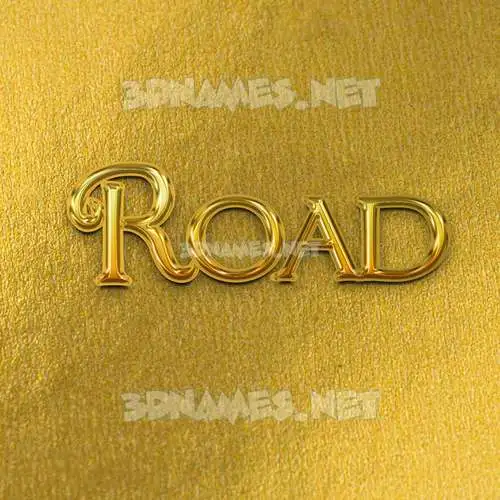 road in All Gold style - 3D name wallpaper road in All Gold style - 3D name wallpaper