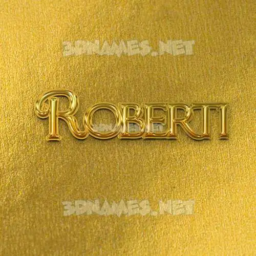 roberti in All Gold style - 3D name wallpaper roberti in All Gold style - 3D name wallpaper